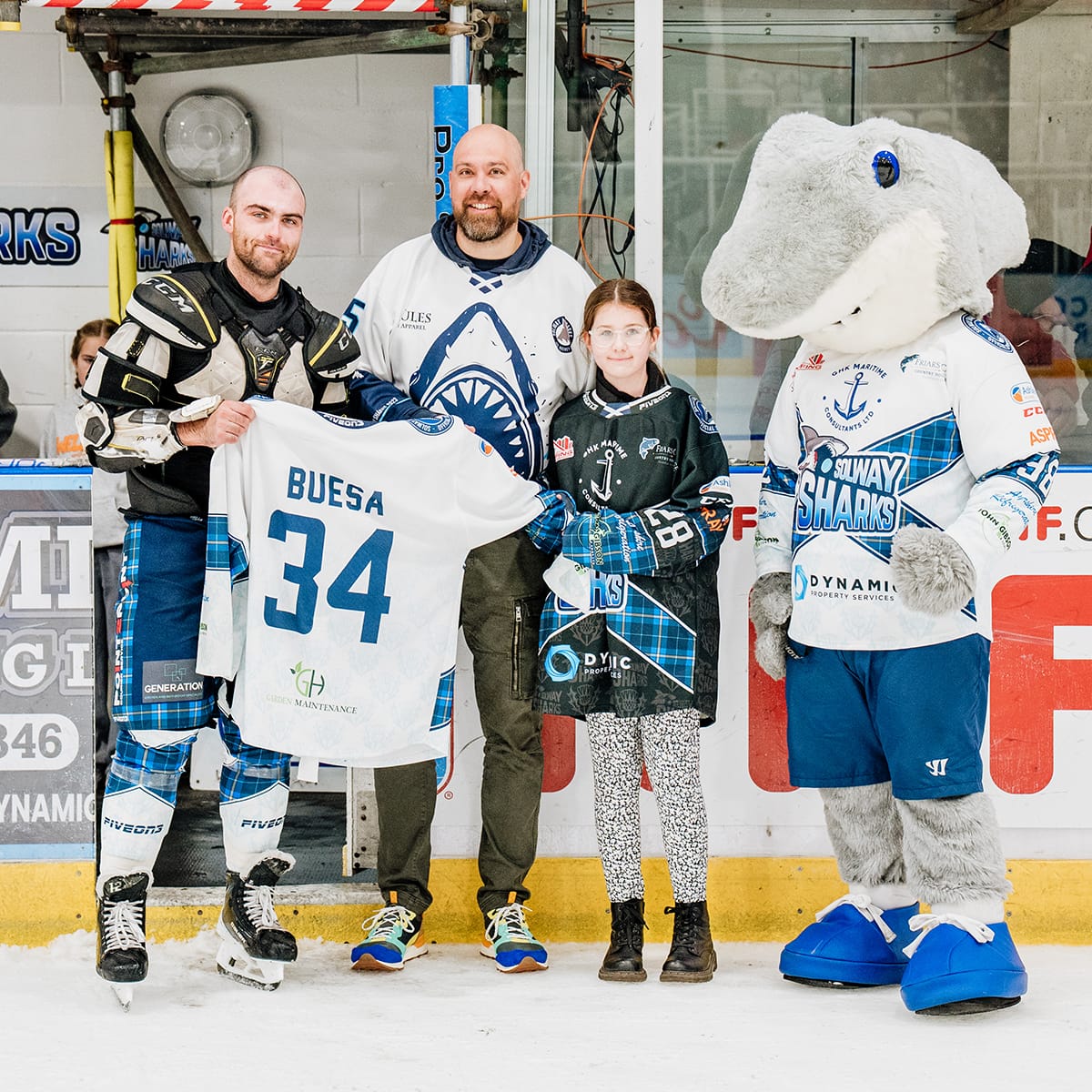 Solway Sharks Shirt of the Back